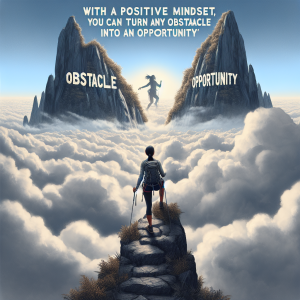 With a positive mindset, you can turn any obstacle into an opportunity.