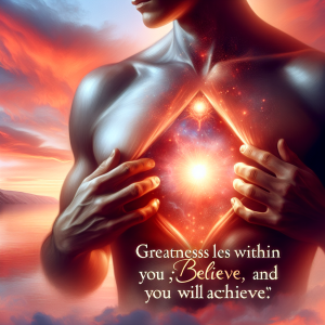 Greatness lies within you; believe it, and you will achieve it.