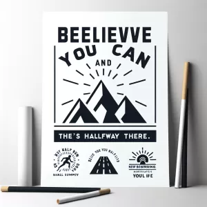 Believe you can and you're halfway there.