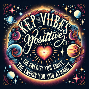 Keep your vibes positive; the energy you emit is the energy you attract.