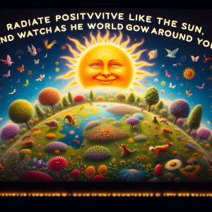 Radiate positivity like the sun, and watch as the world grows around you.