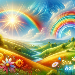 Happy Sunday! Let this day be a rainbow for the upcoming week. Shine & smile!