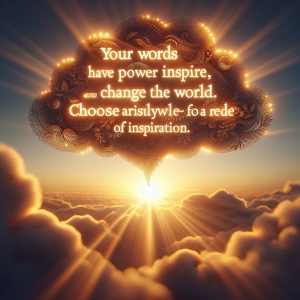 Your words have the power to inspire, uplift, and change the world. Choose them wisely and let your quotes be a beacon of light for those in need of inspiration.