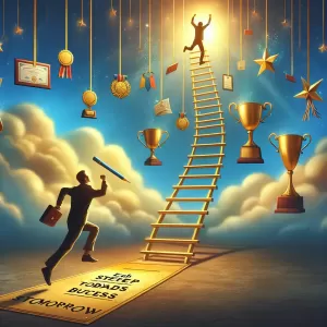 Chase your dreams with fervor and intent, for each step you take today builds the ladder to your success tomorrow.