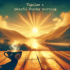 Embrace this Sunday with a joyful heart. Remember, every sunrise is an invitation to brighten someone's day. Start with yours. Good morning!