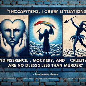 Hesse: Indifference, mockery, and cruelty in certain situations are no less than murder.