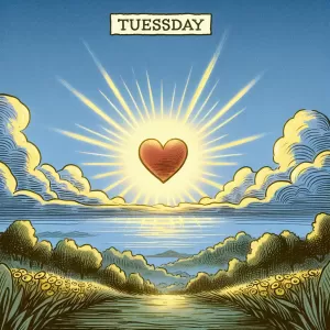 Embrace this beautiful Tuesday morning with a heart brimming with hope. Remember, each day is a new chance to shine, so make your light brighter than yesterday's. Rise and shine!