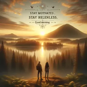 Awaken to the beauty of a new morning, embrace the fresh opportunities to be found in each daybreak. Remember, every sunrise is a helping hand from life, pushing you forward on your journey towards greatness. Stay motivated, stay relentless. Good Morning!