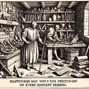 Machiavelli: A person, especially an honest one, wasn’t put on this earth for happiness.