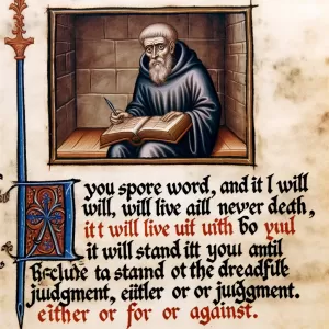 Theophanes the Recluse: You spoke a word, and it will never die; it will live until the dreadful judgment. It will stand with you at judgment, either for or against you.