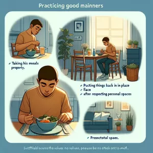 Good manners can be learned not only from one’s family or school but also… from oneself.