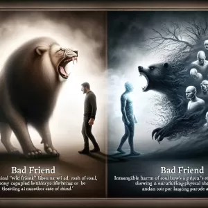 Do not fear wild animals; fear bad friends. A wild animal harms only the body, but a bad friend harms the soul.