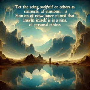 When you think of yourself or others as sinners, you commit sin. – Swami Vivekananda