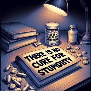 There is no cure for stupidity.