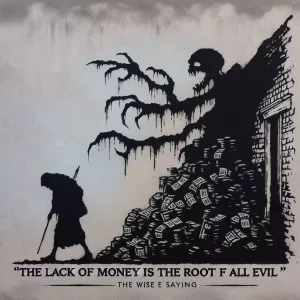 The lack of money is the root of all evil. – Mark Twain