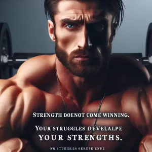 Strength does not come from winning. Your struggles develop your strengths. – Arnold Schwarzenegger