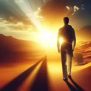 Turn your face to the sun and the shadows fall behind you.