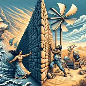 When the wind blows, some build walls, others build windmills.