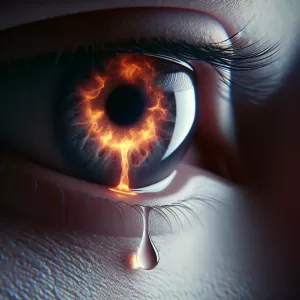 The tear that never falls burns the longest.