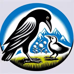Georgian Saying: The crow thinks her chick is white.