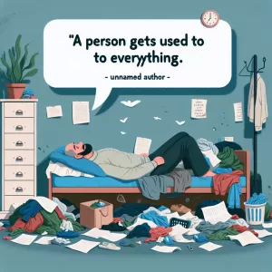 A person gets used to everything - even scum! - Fyodor Dostoevsky