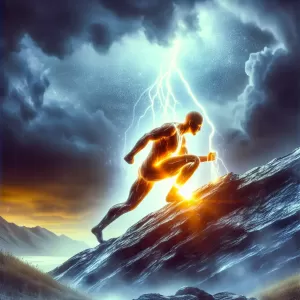 Embrace the struggle, for it's the forge of a strong spirit.