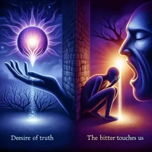 Cioran: We think we want truth   until it touches us.