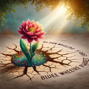Bloom where you are planted.