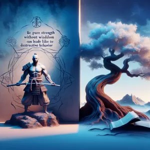 Bushido Code: Strength untempered by wisdom becomes violence.