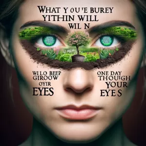 Celtic Wisdom: What you bury deep within will one day grow through your eyes.