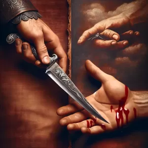 Quote by Georgian Proverb: Old Georgian Saying: The knife you lend returns either clean or with blood.