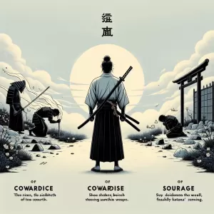 Bushido Insight: A single breath may divide cowardice from courage.