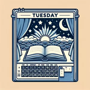 Embrace Tuesday's promise; it's a chance to write a fresh chapter in your week.