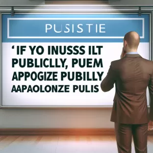 Quote by George Gurdjieff: If you insult publicly, apologize publicly. – George Gurdjieff