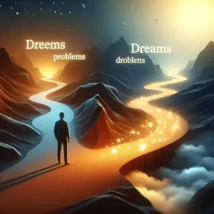 Quote by Ralph Waldo Emerson: Do not be pushed by your problems, be led by your dreams.