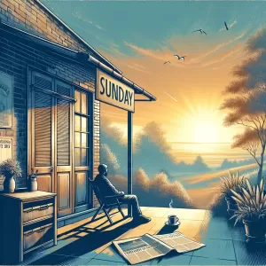 Embrace the morning sun, for every Sunday holds the promise of a new beginning.