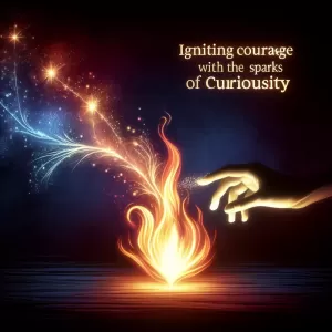 Let today be the day you ignite your courage with the sparks of curiosity.