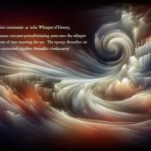 Quote by Kahlil Gibran: Art is the whisper of history, carried through the winds of time.