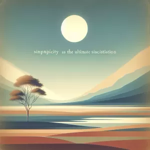 Quote by Leonardo da Vinci: Simplicity is the ultimate sophistication.