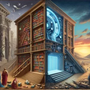 Quote by Ray Bradbury: Without libraries what have we? We have no past and no future.