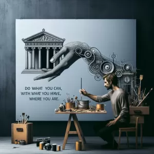 Do what you can, with what you have, where you are.