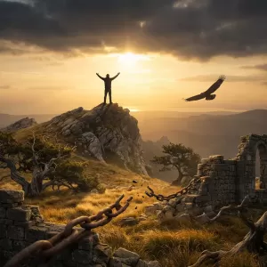 Quote by Seneca: He who is brave is free.