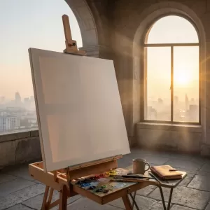 Quote by Alfred de Musset: The morning is like an empty canvas, ripe with Tuesday’s possibilities.