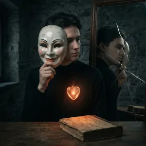 Quote by Seneca: The face may smile, but the soul does not; trust the heart's true reflection.