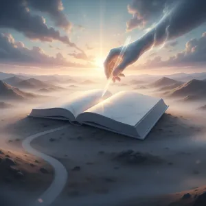 Quote by Leonardo da Vinci: The morning, like an empty book, awaits the hand that will write upon it.