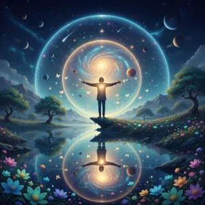 Quote by Thich Nhat Hanh: A positive mind reflects the beauty of the universe.