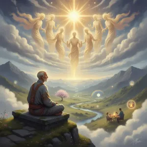 He lives with the gods who is content with the present.