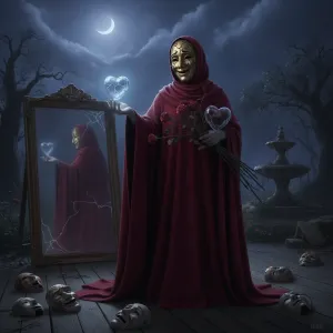 Quote by George Meredith: Love is not always real when spoken; oft it hides behind the mask of pretended affections.