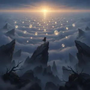 Beyond the fear of uncertainty lies the serenity of endless possibilities.