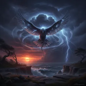 The bird that knows weather dances before the storm.